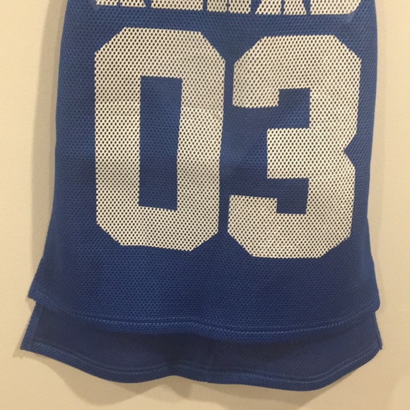 REHAB Assymetrical BLUE Knit Jersey 03 TANK TOP - Picture 12 of 14